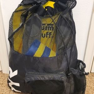 TYR Mesh Water Activity Backpack w/Swim Accessories